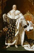 Robert Lefevre Portrait of Louis XVIII in coronation robes oil